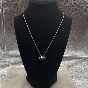 EUC Amanda African turquoise in silver Necklace with